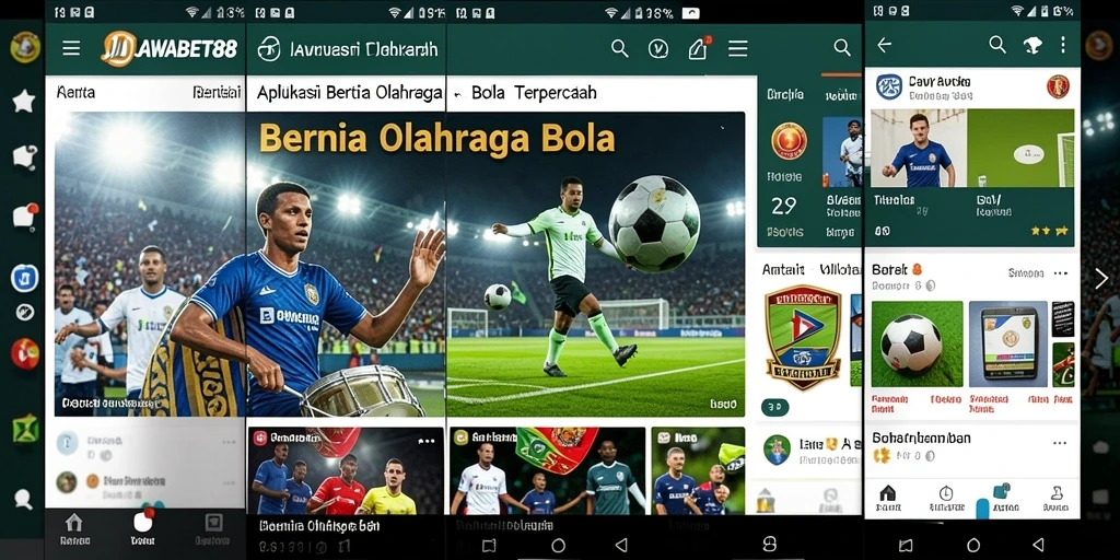 Tampilan antarmuka aplikasi JAWABET88 yang informatif dan menarik.