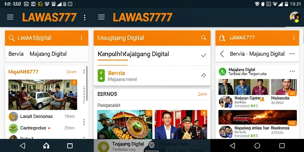 Tampilan antarmuka LAWAS777 yang modern dan user-friendly.