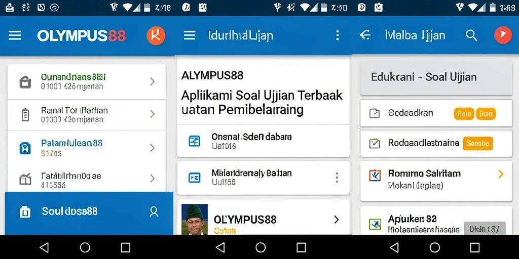 Tampilan antarmuka aplikasi OLYMPUS88 yang menarik dan fungsional.