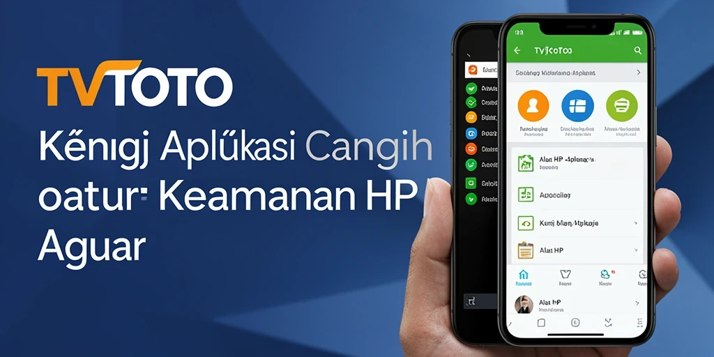 Screenshot antarmuka TVTOTO menampilkan fitur Kunci Aplikasi yang intuitif.